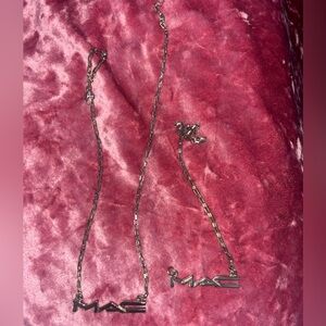 MAC Cosmetics MAC employee jewelry Silver Necklace Set